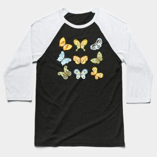 fantastic butterflies hand drawn Baseball T-Shirt